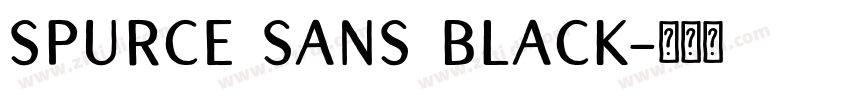 spurce sans black字体转换
